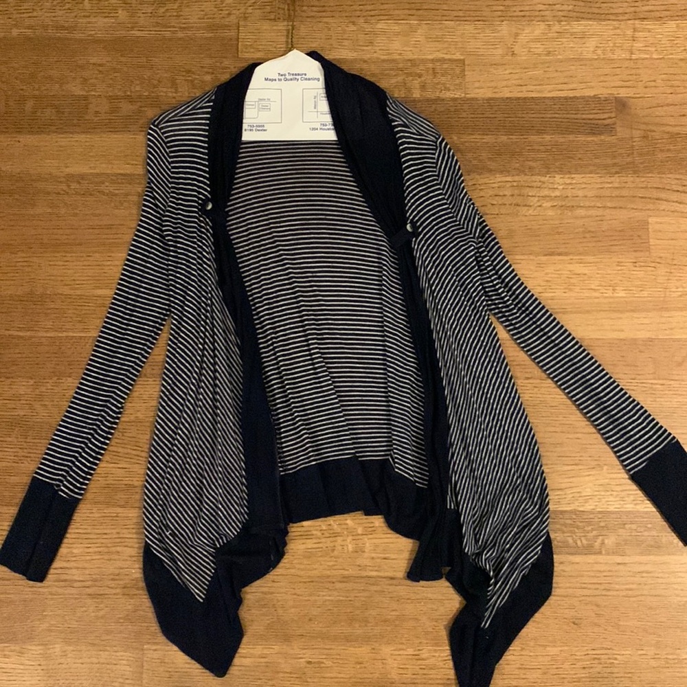 Splendid navy and white cardigan size extra small